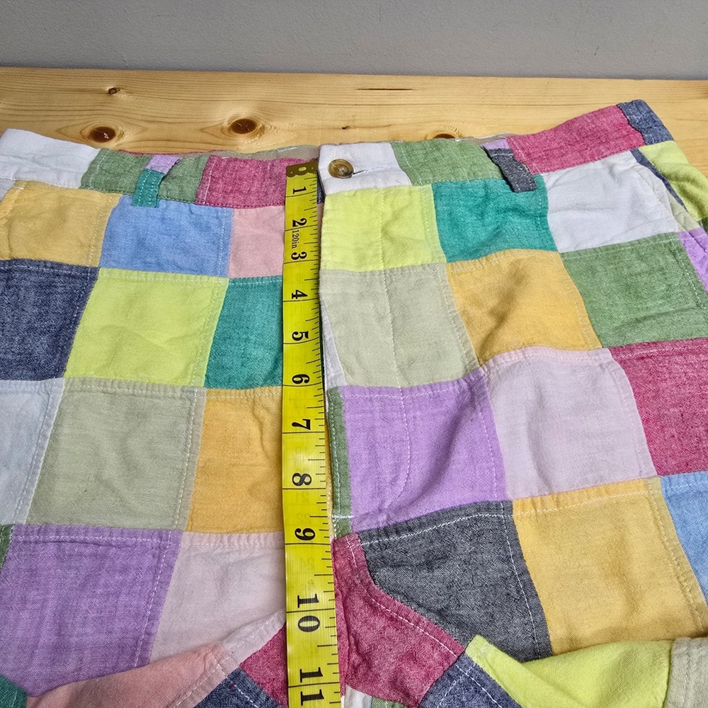 Orvis Patchwork Pants Mens 34 Multi Color Cotton Straight Leg Preppy Coastal - Picture 8 of 11